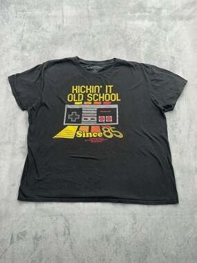 Nintendo Entertainment System 'Kickin' It Old School Since 85' Retro NES Graphic
